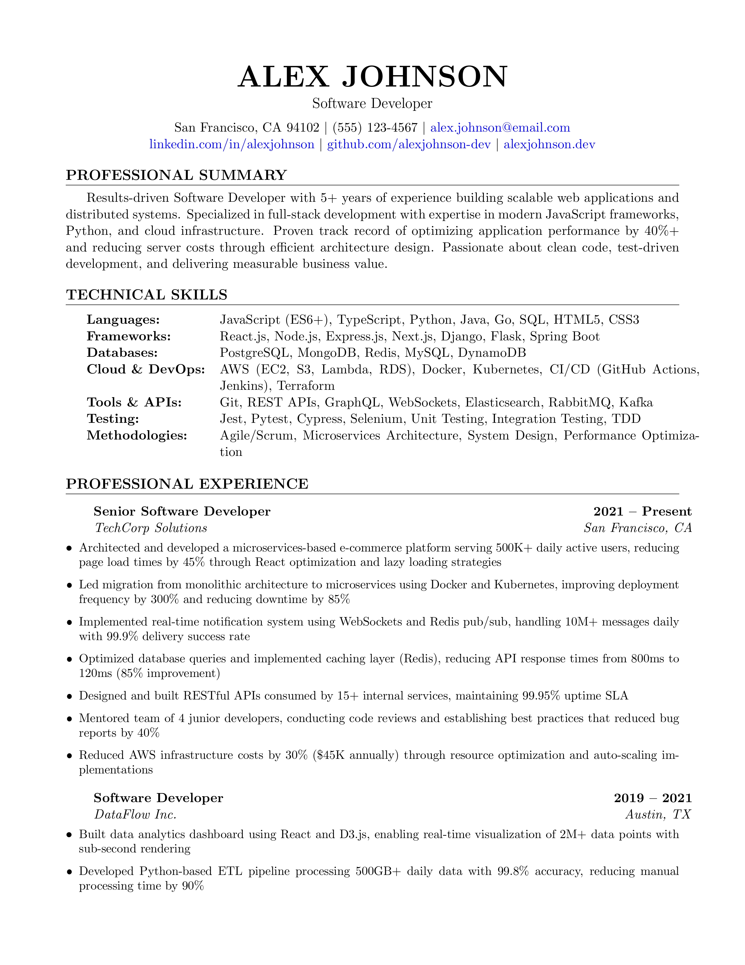Resume Template 1
